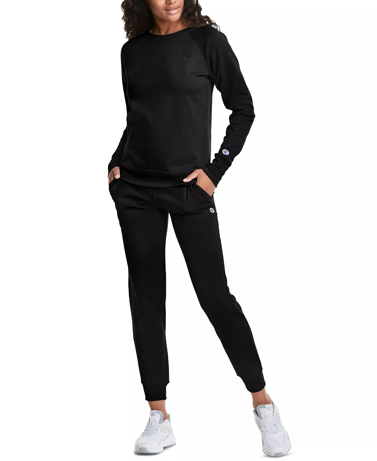 Champion Women's Powerblend Boyfriend Crewneck Top - Image 4