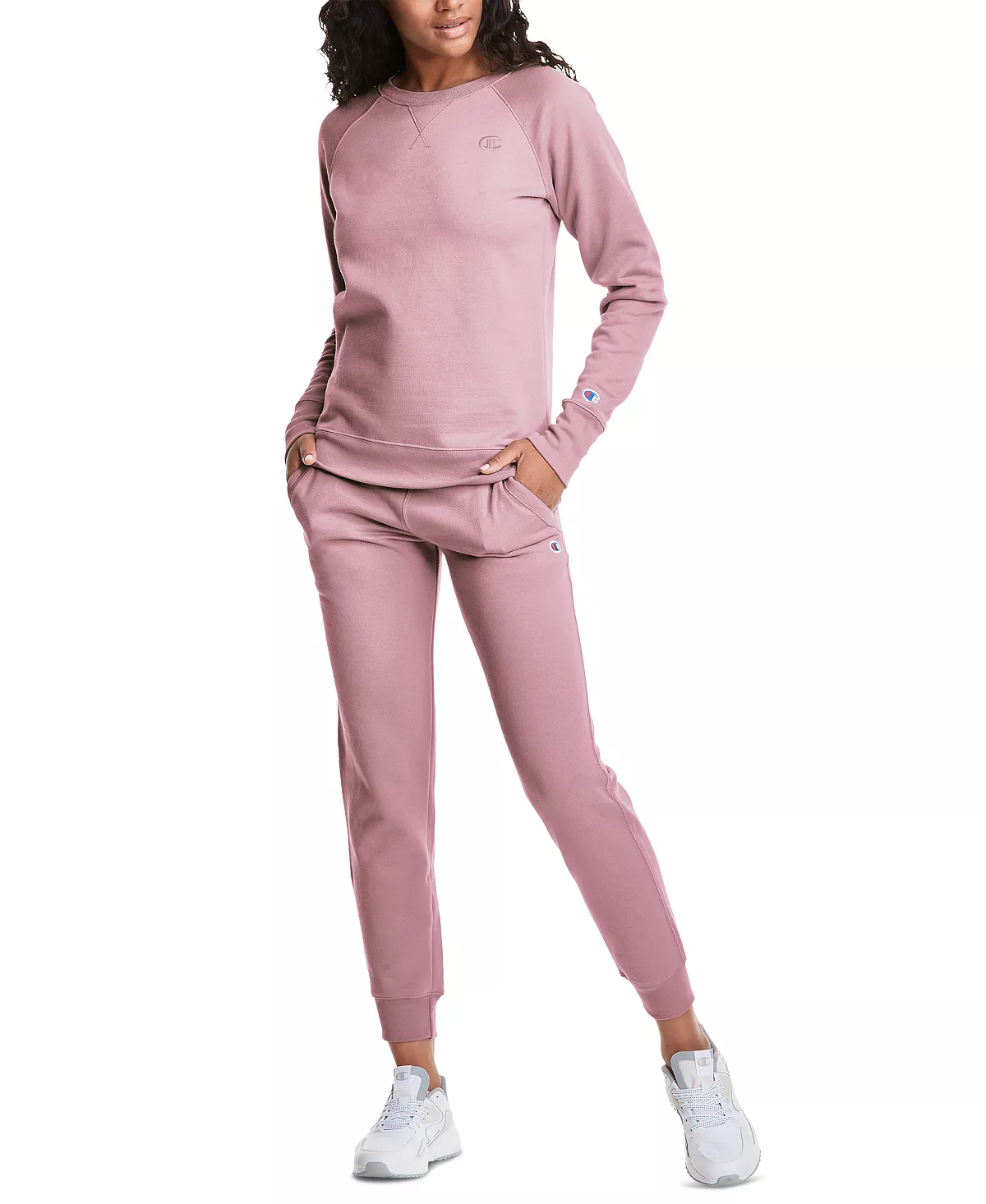 Champion Women's Powerblend Boyfriend Crewneck Top - Image 6