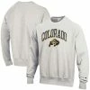 Champion Men's Gray Colorado Buffaloes Arch Over Logo Reverse Weave Pullover Sweatshirt