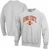 Champion Men's Gray Iowa State Cyclones Arch Over Logo Reverse Weave Pullover Sweatshirt