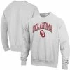 Champion Men's Gray Oklahoma Sooners Arch Over Logo Reverse Weave Pullover Sweatshirt