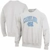 Champion Men's Gray North Carolina Tar Heels Arch Over Logo Reverse Weave Pullover Sweatshirt