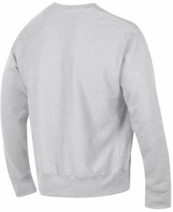 Champion Men's Gray West Virginia Mountaineers Arch Over Logo Reverse Weave Pullover Sweatshirt - Image 2