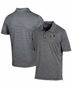 Champion Men's Black Colorado Buffaloes Stadium Stripe Polo Shirt