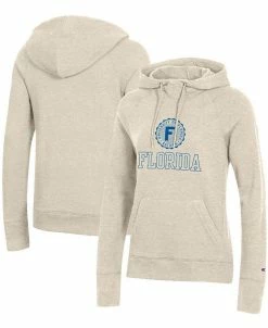 Champion Women's Heathered Oatmeal Florida Gators College Seal Pullover Hoodie