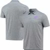 Champion Men's Gray Kansas State Wildcats Micro Mesh Space-Dye Polo Shirt