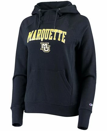 Champion Women's Navy Marquette Golden Eagles Arch Team Logo Pullover Hoodie - Image 2