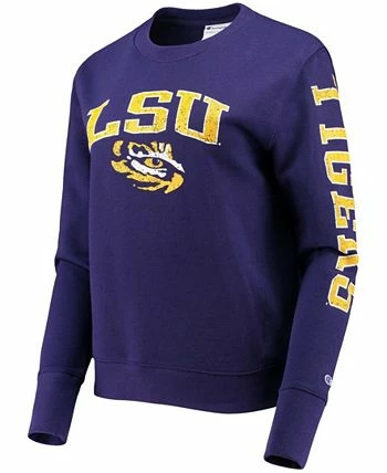 Champion Women's Purple LSU Tigers University 2.0 Fleece Sweatshirt - Image 2