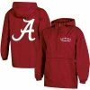 Champion Women's Crimson Alabama Crimson Tide Packable Half-Zip Light Rain Jacket