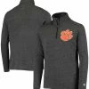 Champion Youth Boys Black Clemson Tigers Field Day Quarter-Zip Jacket