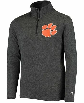 Champion Youth Boys Black Clemson Tigers Field Day Quarter-Zip Jacket - Image 3