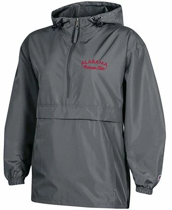 Champion Women's Charcoal Alabama Crimson Tide Packable Half-Zip Light Rain Jacket - Image 3