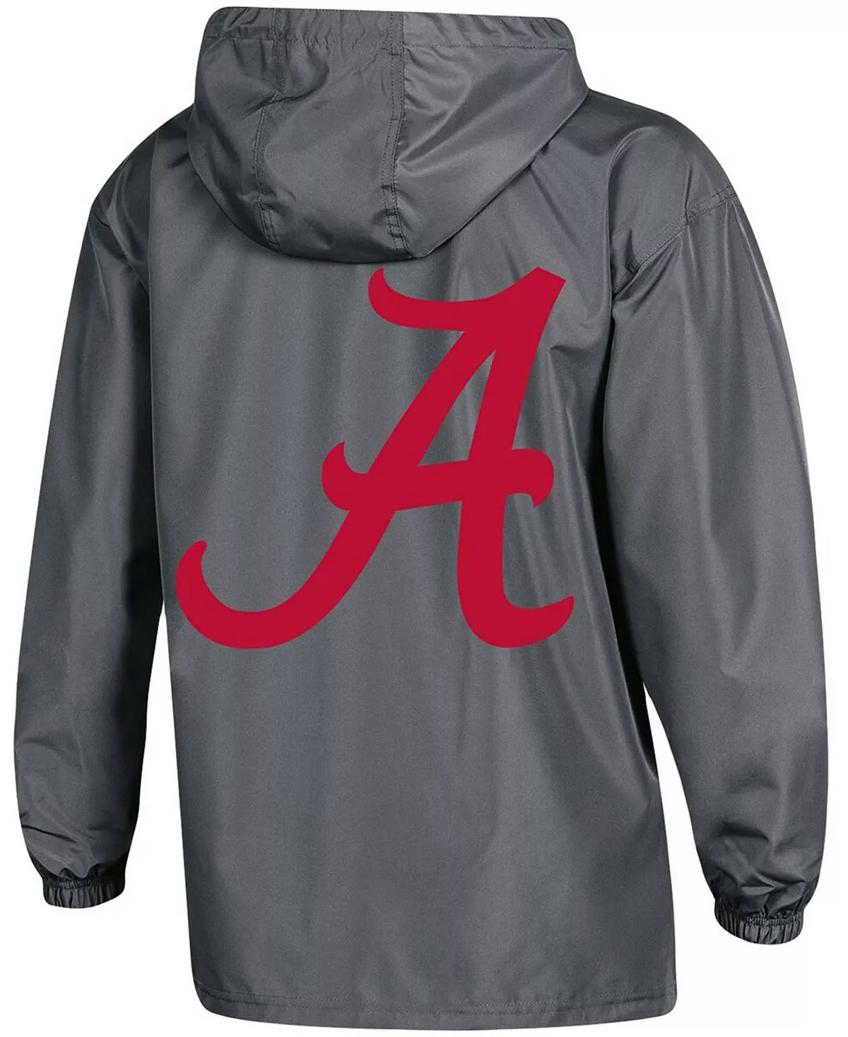 Champion Women's Charcoal Alabama Crimson Tide Packable Half-Zip Light Rain Jacket - Image 4