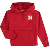 Champion Youth Scarlet Nebraska Huskers Pack And Go Quarter-Zip Windbreaker Jacket