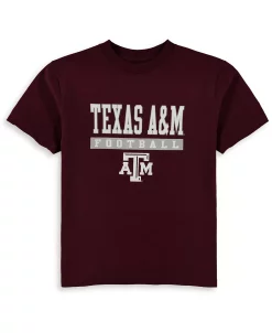 Champion Youth Maroon Texas A&M Aggies Football Drop T-shirt
