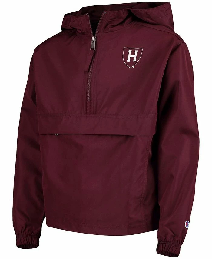 Champion Youth Crimson Harvard Crimson Pack And Go Windbreaker Jacket