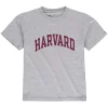 Champion Youth Heathered Gray Harvard Crimson Basic Arch T-shirt