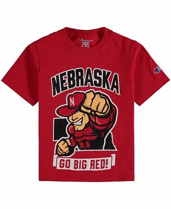 Champion Youth Scarlet Nebraska Huskers Strong Mascot T-shirt - Image 2
