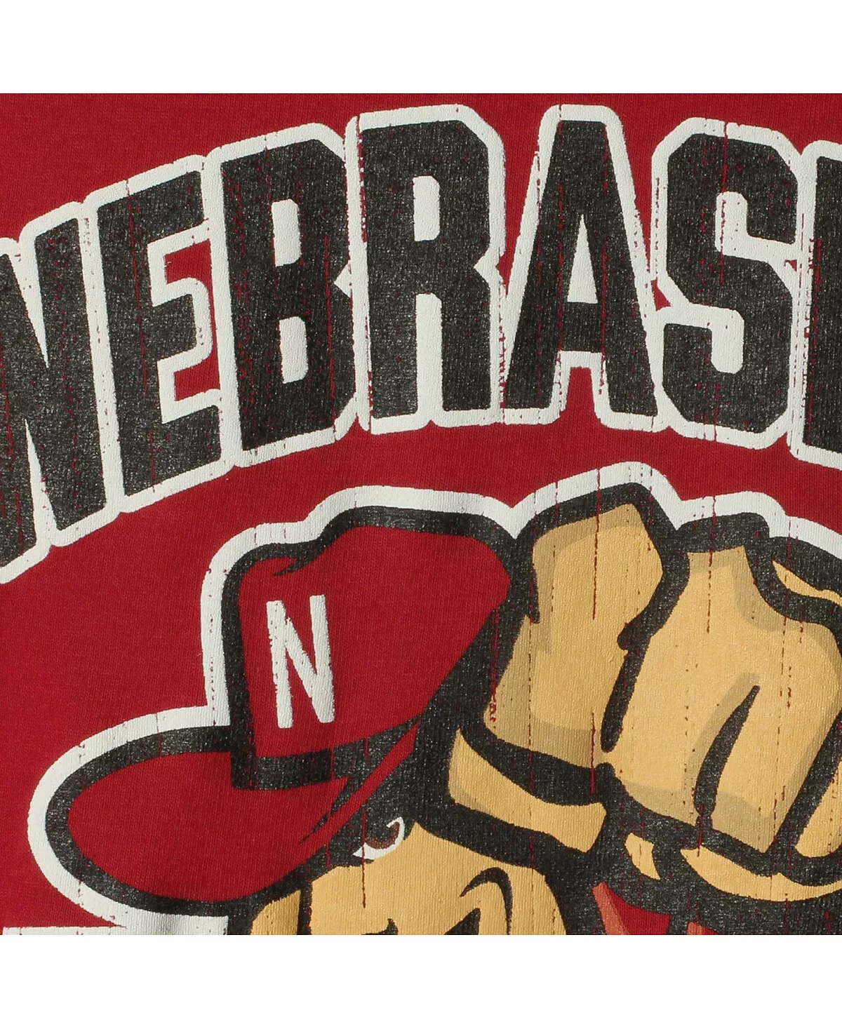 Champion Youth Scarlet Nebraska Huskers Strong Mascot T-shirt - Image 3