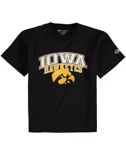 Champion Youth Black Iowa Hawkeyes Jersey T-shirt