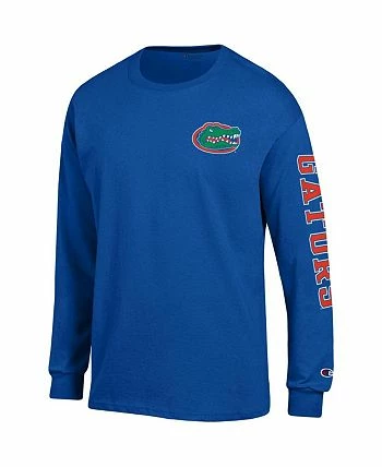 Champion Men's Royal Florida Gators Team Stack Long Sleeve T-shirt - Image 3