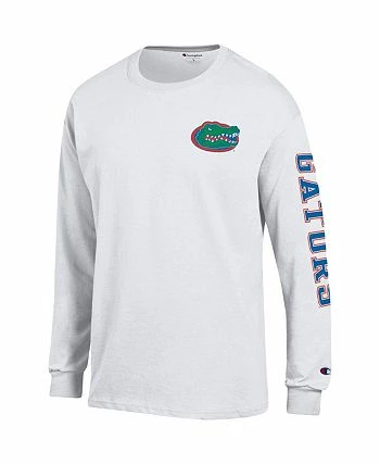 Champion Men's White Florida Gators Team Stack Long Sleeve T-shirt - Image 3