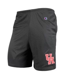 Champion Men's Charcoal Houston Cougars College Mesh Shorts