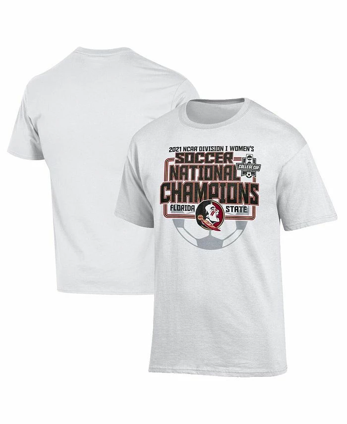 Men's White Florida State Seminoles 2021 NCAA Women's Soccer National Champions Locker Room T-shirt