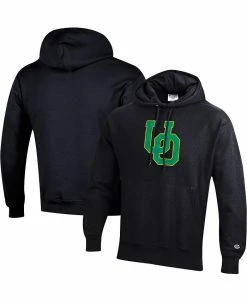 Champion Men's Black Oregon Ducks Vault Logo Reverse Weave Pullover Hoodie