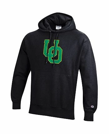 Champion Men's Black Oregon Ducks Vault Logo Reverse Weave Pullover Hoodie - Image 3