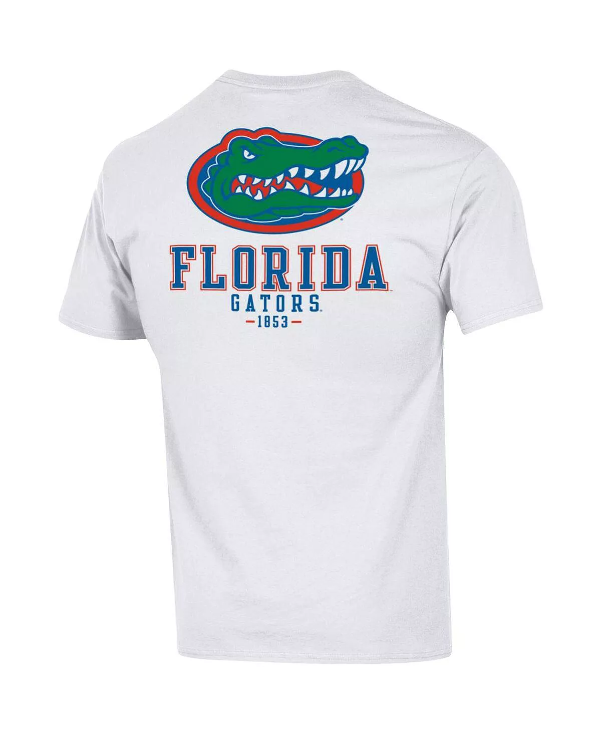 Champion Men's White Florida Gators Stack 2-Hit T-shirt - Image 4