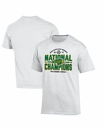 Men's White NDSU Bison 2021 FCS Football National Champions Locker Room T-shirt - Image 2