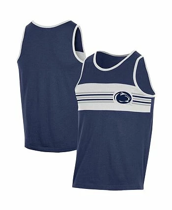 Champion Men's Navy Penn State Nittany Lions Colorblock Tank Top - Image 2