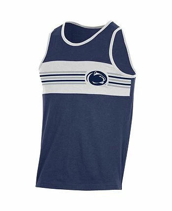 Champion Men's Navy Penn State Nittany Lions Colorblock Tank Top - Image 3