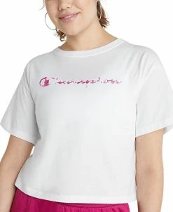 Champion Women's Cropped Logo T-Shirt