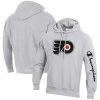 Champion Men's Heathered Gray Philadelphia Flyers Reverse Weave Pullover Hoodie