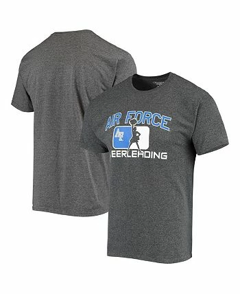 Champion Men's Heather Charcoal Air Force Falcons Cheerleading T-shirt - Image 2