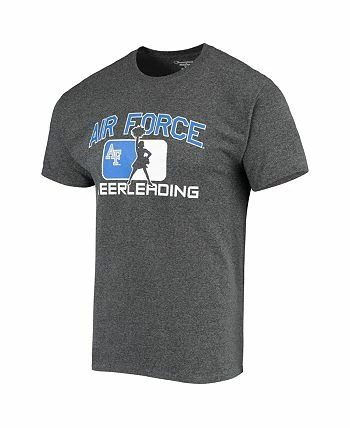 Champion Men's Heather Charcoal Air Force Falcons Cheerleading T-shirt - Image 3