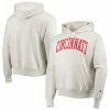 Champion Men's Heathered Oatmeal Cincinnati Bearcats Cincy Arch Pullover Hoodie