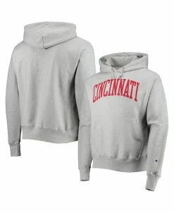 Champion Men's Heathered Gray Cincinnati Bearcats Cincy Arch Pullover Hoodie