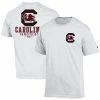 Champion Men's White South Carolina Gamecocks Team Stack 2-Hit T-shirt