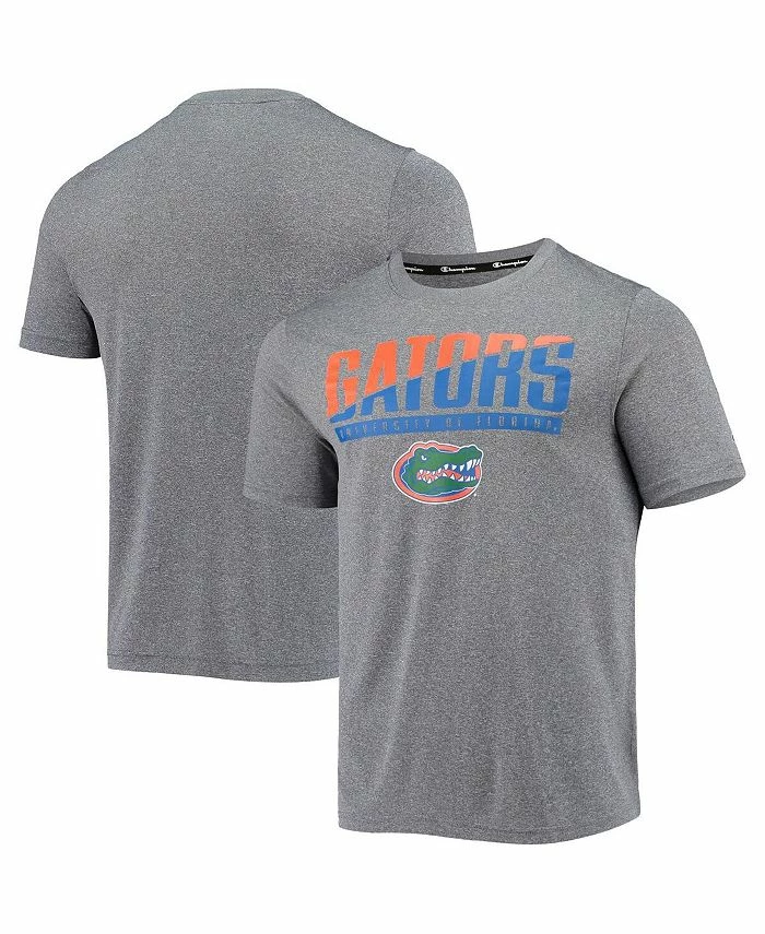Champion Men's Gray Florida Gators Wordmark Slash T-shirt