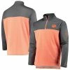 Champion Men's Orange Clemson Tigers Gameday Quarter-Zip Jacket