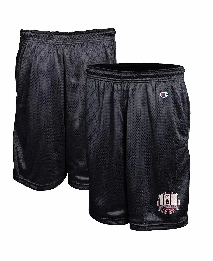 Champion Men's Black Texas A&M Aggies 12th Man Centennial Mesh Shorts
