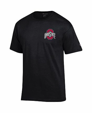 Champion Men's Black Ohio State Buckeyes Team Stack 2-Hit T-shirt - Image 3