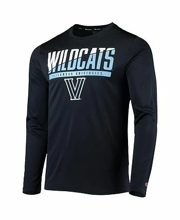 Champion Men's Navy Villanova Wildcats Wordmark Slash Long Sleeve T-shirt - Image 3