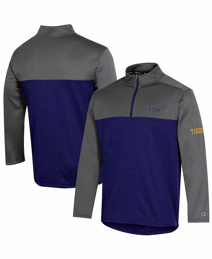 Champion Men's Purple LSU Tigers Gameday Quarter-Zip Jacket