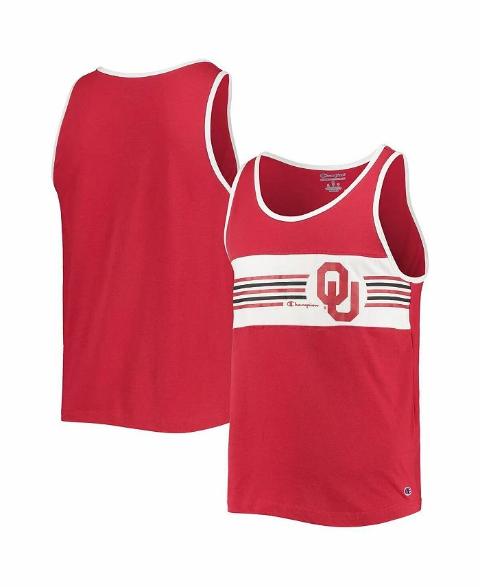 Champion Men's Crimson Oklahoma Sooners Color Block Tank Top