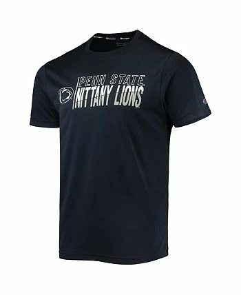 Champion Men's Navy Penn State Nittany Lions Slash Stack T-shirt - Image 3