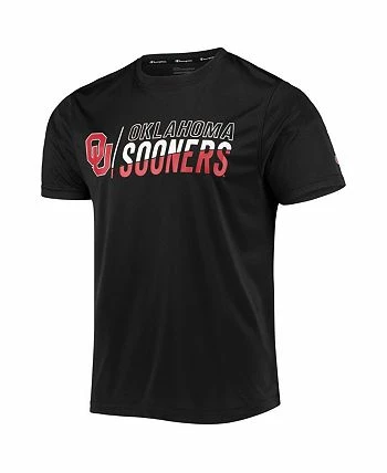 Champion Men's Black Oklahoma Sooners Slash Stack T-shirt - Image 3